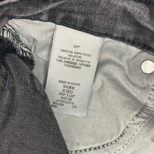 Levi's Charcoal Slim Straight Jeans